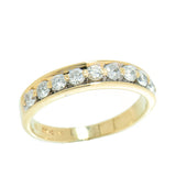 14K Gold 0.54 CTW 9 Diamond Band