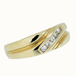 14K Yellow Gold 0.25 ctw 5 Diamond Band