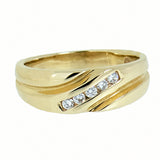 14K Yellow Gold 0.25 ctw 5 Diamond Band