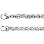 Sterling Silver Wheat Chain 4mm