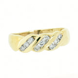 10K Gold 9 Diamond Channel Set 0.30 ctw Diamond Ring