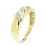 10K Gold 9 Diamond Channel Set 0.30 ctw Diamond Ring