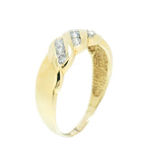 10K Gold 9 Diamond Channel Set 0.30 ctw Diamond Ring