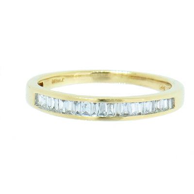 14K Yellow Gold Ladies Baguette Ring