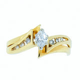 0.50 CTW Marquise Diamond 14K Gold Bridal Wedding Set