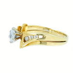 0.50 CTW Marquise Diamond 14K Gold Bridal Wedding Set