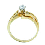 0.50 CTW Marquise Diamond 14K Gold Bridal Wedding Set