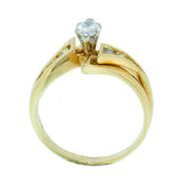0.50 CTW Marquise Diamond 14K Gold Bridal Wedding Set