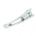 14K White Gold Ladies 1/3 ctw 3 Diamond Ring