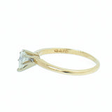 14K Gold 0.28 Carat Pear Shape Diamond Engagement Ring