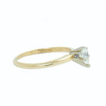 14K Gold 0.28 Carat Pear Shape Diamond Engagement Ring