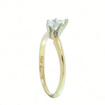 14K Gold 0.28 Carat Pear Shape Diamond Engagement Ring
