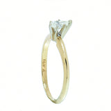 14K Gold 0.28 Carat Pear Shape Diamond Engagement Ring