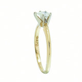 14K Gold 0.28 Carat Pear Shape Diamond Engagement Ring