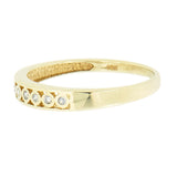 10K Gold Ladies 0.16 CTW 8 Diamond Band