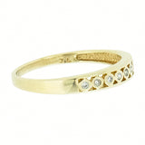 10K Gold Ladies 0.16 CTW 8 Diamond Band