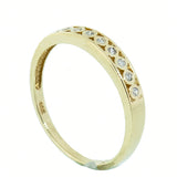 10K Gold Ladies 0.16 CTW 8 Diamond Band