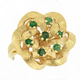 14K Gold Ladies Emerald Custom Ring