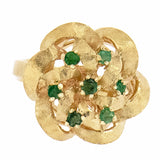 14K Gold Ladies Emerald Custom Ring