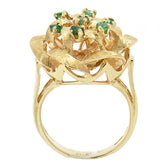 14K Gold Ladies Emerald Custom Ring