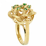 14K Gold Ladies Emerald Custom Ring