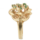 14K Gold Ladies Emerald Custom Ring