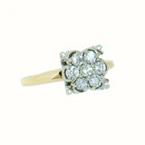 14K Gold 0.56 CTW Ladies 7 Diamond Cluster Ring