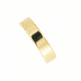 14K Yellow Gold Heavy Flat Wedding
