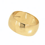 14K Yellow Gold Wedding Band in 8 mm Width