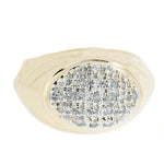10K Gold 0.69 CTW Diamond Cluster Ring