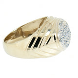 10K Gold 0.69 CTW Diamond Cluster Ring