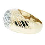 10K Gold 0.69 CTW Diamond Cluster Ring