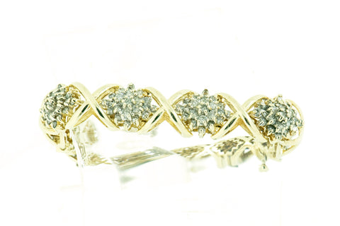 14K Yellow Gold Custom Ladies Bracelet CTW with  Diamonds