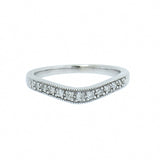 14K White Gold Ladies 0.20 CTW 13 Diamond Band