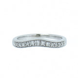 14K White Gold Ladies 0.20 CTW 13 Diamond Band