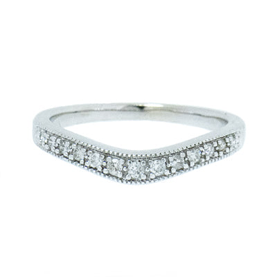 14K White Gold Ladies 0.20 CTW 13 Diamond Band