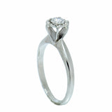 14K White Gold 0.20ct Full Cut Round Diamond Engagement Ring