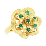 14K Gold Ladies Emerald Custom Ring