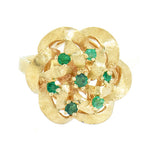 14K Gold Ladies Emerald Custom Ring