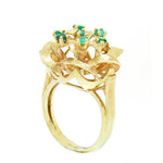 14K Gold Ladies Emerald Custom Ring