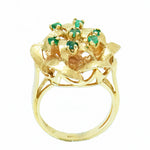14K Gold Ladies Emerald Custom Ring