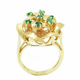 14K Gold Ladies Emerald Custom Ring