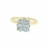 14K Gold 0.56 CTW Ladies 7 Diamond Cluster Ring