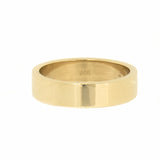 14K Yellow Gold Heavy Flat Wedding