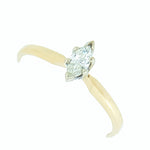 14k Gold 0.21 Carat Marquise Diamond Engagement Ring