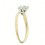 14k Gold 0.21 Carat Marquise Diamond Engagement Ring
