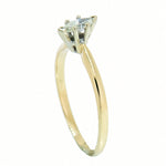 14k Gold 0.21 Carat Marquise Diamond Engagement Ring