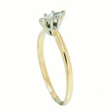 14k Gold 0.21 Carat Marquise Diamond Engagement Ring