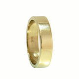 14K Yellow Gold Heavy Flat Wedding