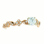 14K Rose Gold 0.50 ctw Diamond Engagement Ring